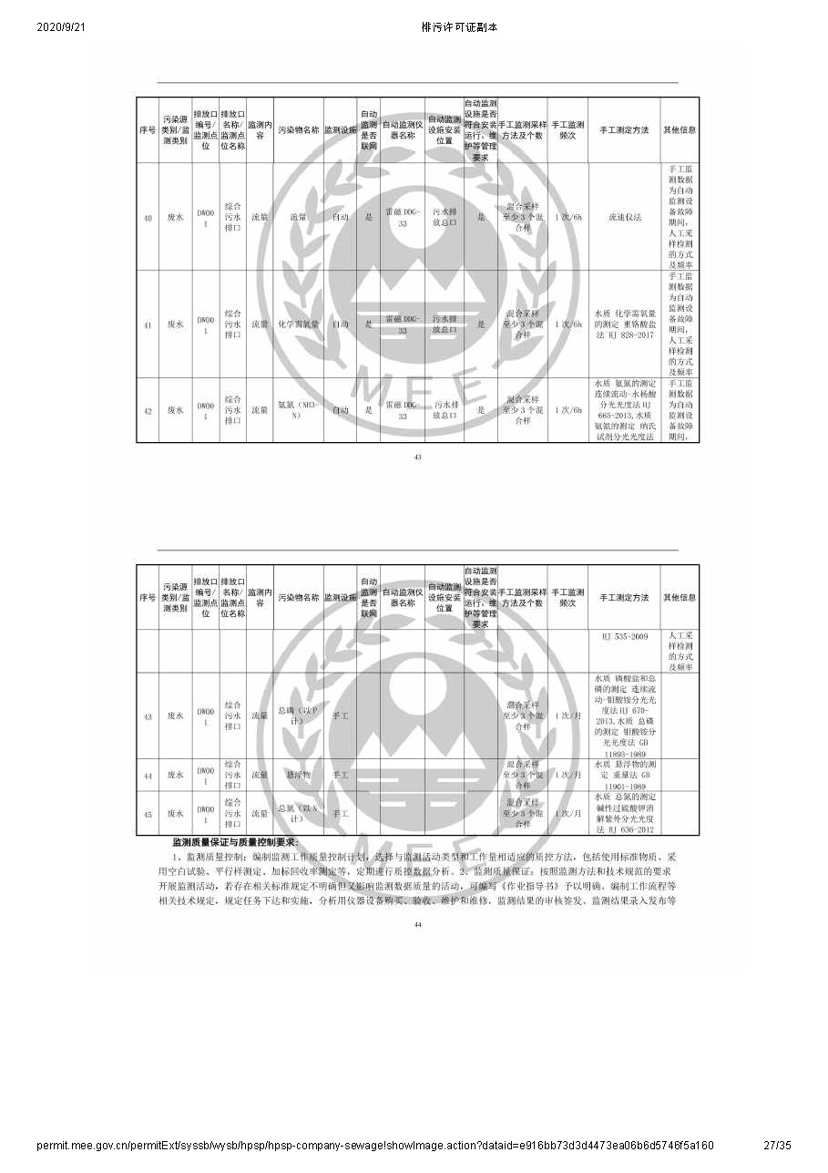 排污許可公示